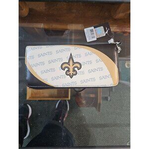 New Orleans Saints NFL Women's Curve Zip Organizer Wallet / Purse